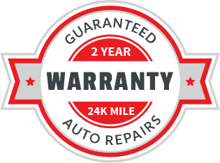 2 year / 24,000 mile warranty on auto repair