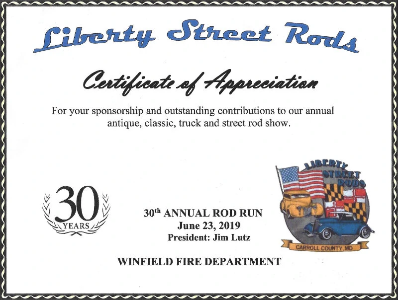 Liberty-Street-Rods-Certificate-of-Appreciation